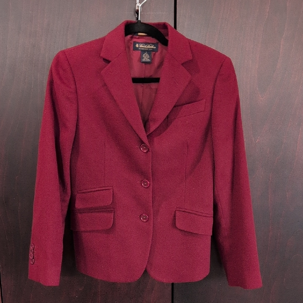 Brooks Brothers Wool/Angora Burgundy Blazer 4